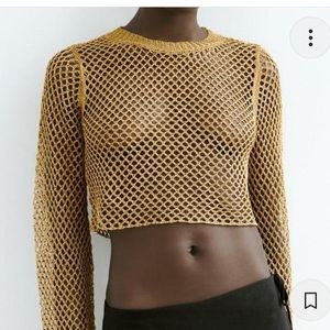 Gold Zara Crop Top